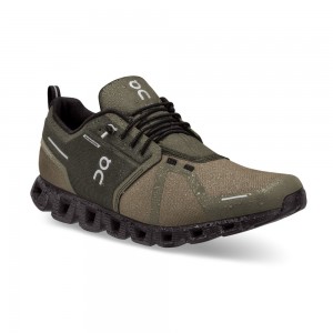 On |Men QC Cloud 5 Waterproof Lifestyle Shoes Olive / Black | RN58-A0TJ