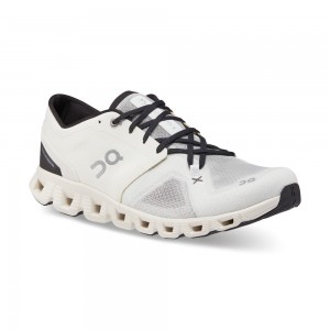 On |Men QC Cloud X 3 Training & GYM Shoes Ivory / Black | WP43-G1GS