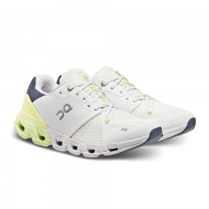 On |Men QC Cloudflyer 4 Road Running Shoes White / Hay | MX35-A0RK