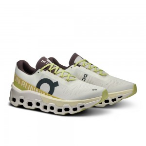 On |Men QC Cloudmonster 2 Road Running Shoes Undyed / Zest | GM04-J7WH