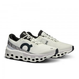 On |Men QC Cloudmonster 2 Road Running Shoes Undyed / Frost | RT66-B0QU