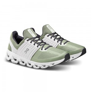 On |Men QC Cloudswift 3 AD Road Running Shoes Leaf / Frost | MC21-W0JA