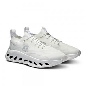 On |Men QC Cloudtilt LOEWE Lifestyle Shoes All White | DY91-V3NV