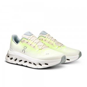 On |Men QC Cloudtilt Lifestyle Shoes Lime / Ivory | FK44-M6YY