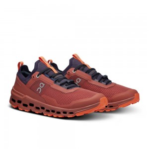 On |Men QC Cloudultra 2 Trail Running Shoes Auburn / Flame | DI24-B0AO