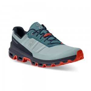 On |Men QC Cloudventure Trail Running Shoes Cobble / Ink | QS67-X1FF