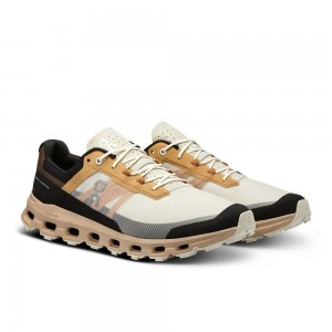 On |Men QC Cloudvista Trail Running Shoes Sand / Dune | AH45-C5UU