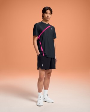 On |Men QC Court-T Tops and T-shirts Black | BN13-U4MH