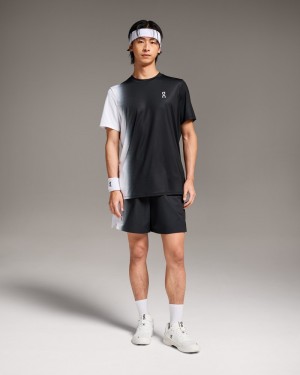 On |Men QC Court-T Tops and T-shirts Black / White | AG16-N6YZ