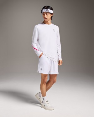 On |Men QC Court Long-T Tops and T-shirts White | DT07-B0QR