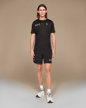 On |Men QC Performance-T OAC Tops and T-shirts Black | LY41-F5VH