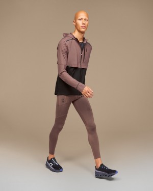 On |Men QC Performance Winter Tights Tights & Leggings Grape | IW38-Y3RZ