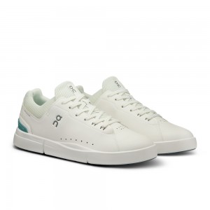 On |Men QC THE ROGER Advantage Lifestyle Shoes White / Ice | KZ21-D3WO