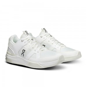 On |Men QC THE ROGER Clubhouse Pro Tennis shoes Undyed / Ice | WU80-O0FU