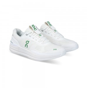 On |Men QC THE ROGER Pro Tennis shoes White / Green | WO95-V8UU