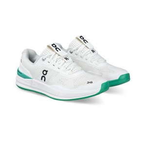 On |Men QC THE ROGER Pro Tennis shoes White / Mint | AD86-P5JD