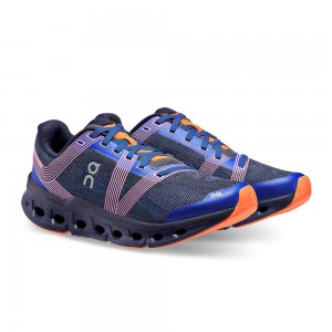 On |Women QC Cloudgo Road Running Shoes Indigo / Ink | WY73-C8DG