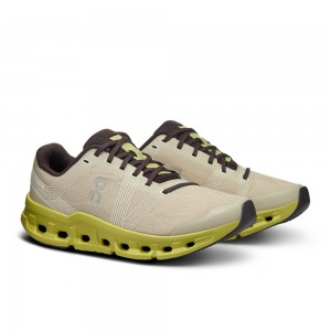 On |Women QC Cloudgo Road Running Shoes Sand / Zest | TC45-X6CE