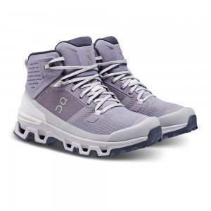 On |Women QC Cloudrock 2 Waterproof Hiking Shoes & Boots Shark / Fade | QF24-Q7JL