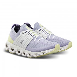 On |Women QC Cloudswift 3 Road Running Shoes Nimbus / Hay | AV38-M4AG