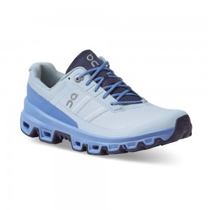 On |Women QC Cloudventure Trail Running Shoes Arctic / Marina | IX91-O9VX