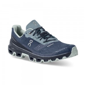 On |Women QC Cloudventure Waterproof Trail Running Shoes Denim / Midnight | TO85-T2HE