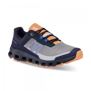 On |Women QC Cloudvista Trail Running Shoes Midnight / Copper | BX04-X9FX