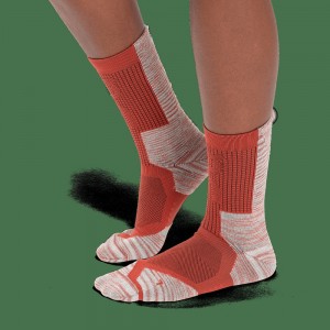 On |Women QC Explorer Merino Sock Socks Chili | Red | UP45-C6HC