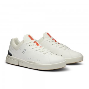 On |Women QC THE ROGER Advantage Lifestyle Shoes White / Spice | QQ38-Q1PZ