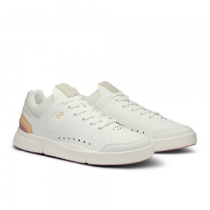 On |Women QC THE ROGER Centre Court Lifestyle Shoes White / Zephyr | NQ86-V0LA