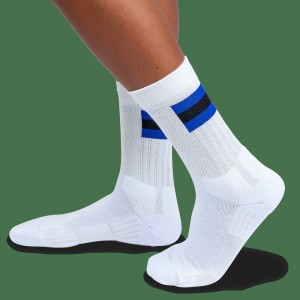 On |Women QC Tennis Sock Socks White | Indigo | GB56-J4UN