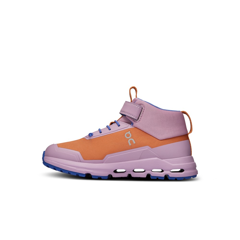 On |Kids' QC Cloudhero Mid Waterproof Hiking Copper | Lavendula | SA34-V8ZZ