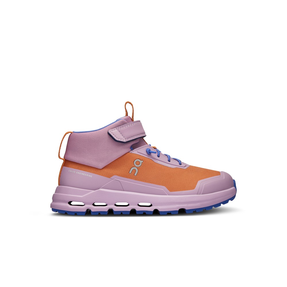 On |Kids\' QC Cloudhero Mid Waterproof Hiking Copper | Lavendula | SA34-V8ZZ