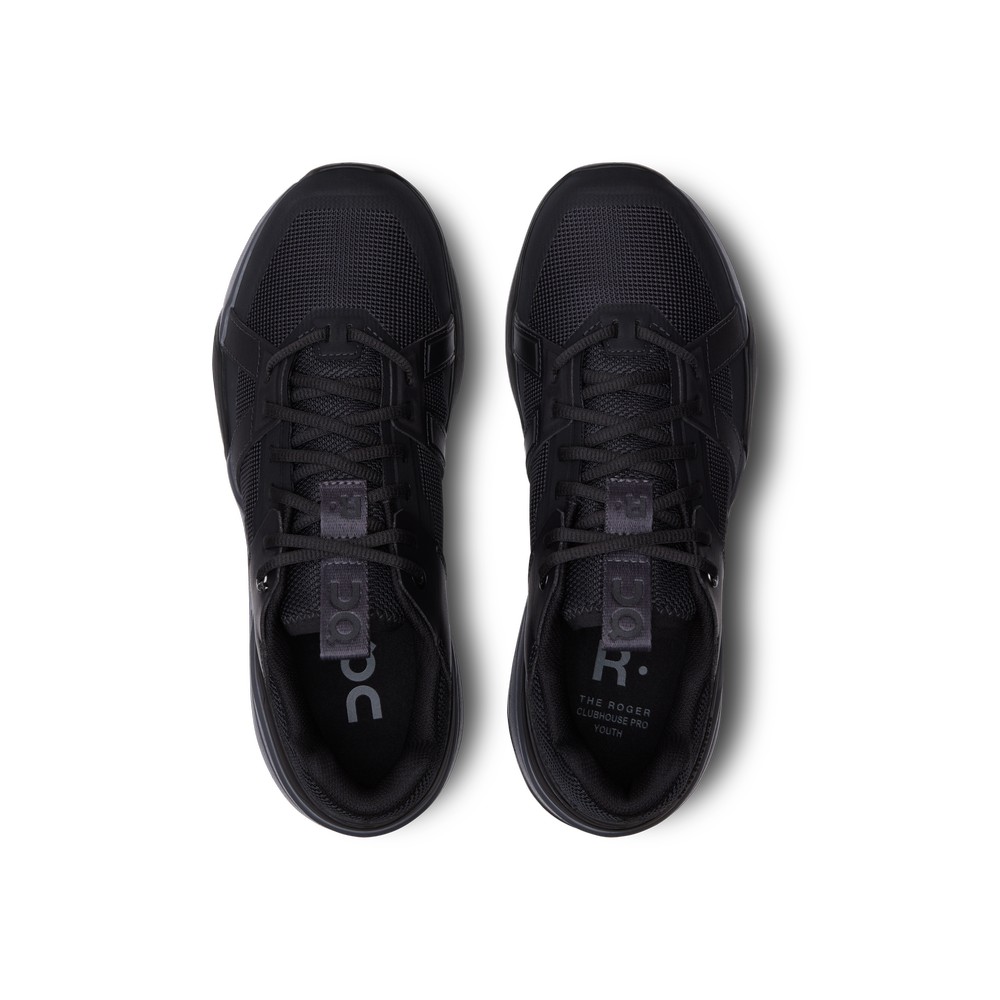 On |Kids' QC THE ROGER Clubhouse Pro Youth Tennis Black | Eclipse | XF03-L1AN