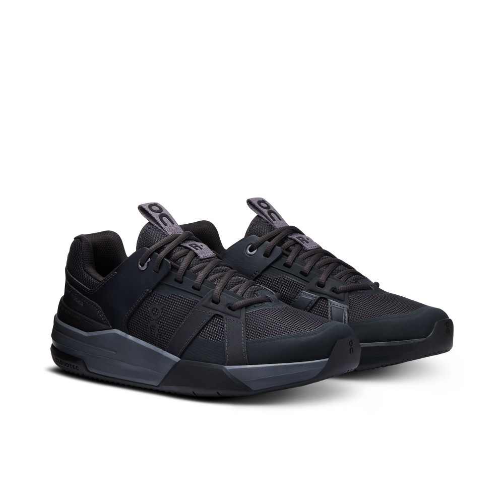 On |Kids' QC THE ROGER Clubhouse Pro Youth Tennis Black | Eclipse | XF03-L1AN