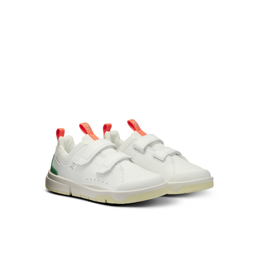 On |Kids' QC THE ROGER Kids Lifestyle White | Green | FY17-H1RW