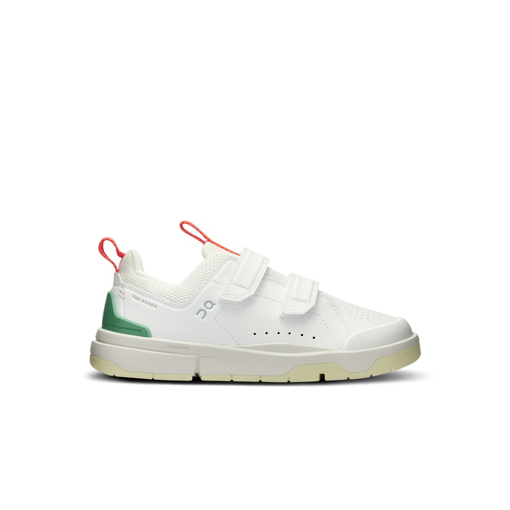 On |Kids\' QC THE ROGER Kids Lifestyle White | Green | FY17-H1RW