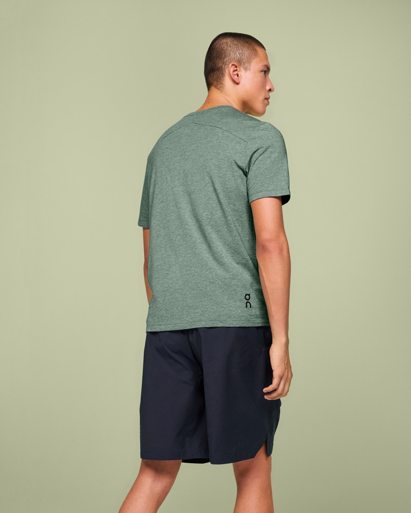 On |Men QC Active-T Tops and T-shirts Algae | XE81-Y9UW