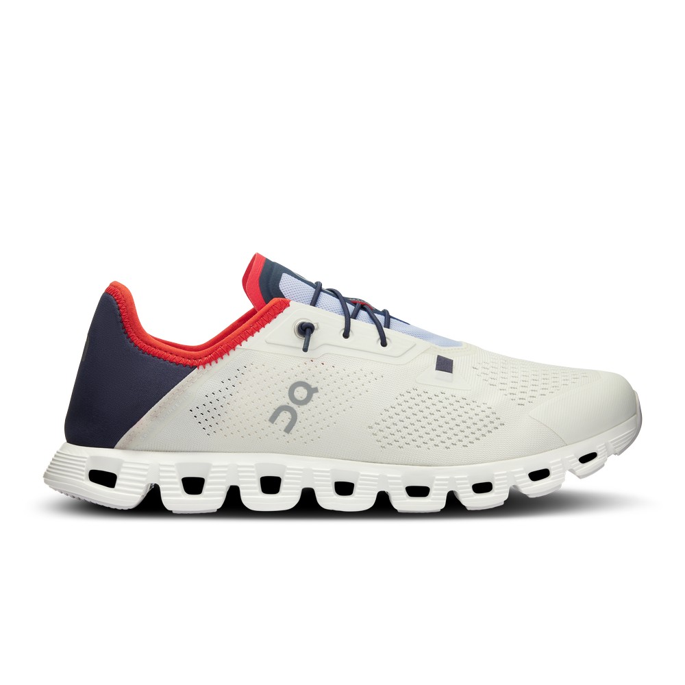 On |Men QC Cloud 5 Coast Lifestyle Shoes Ivory / Ink | UX05-A9FC