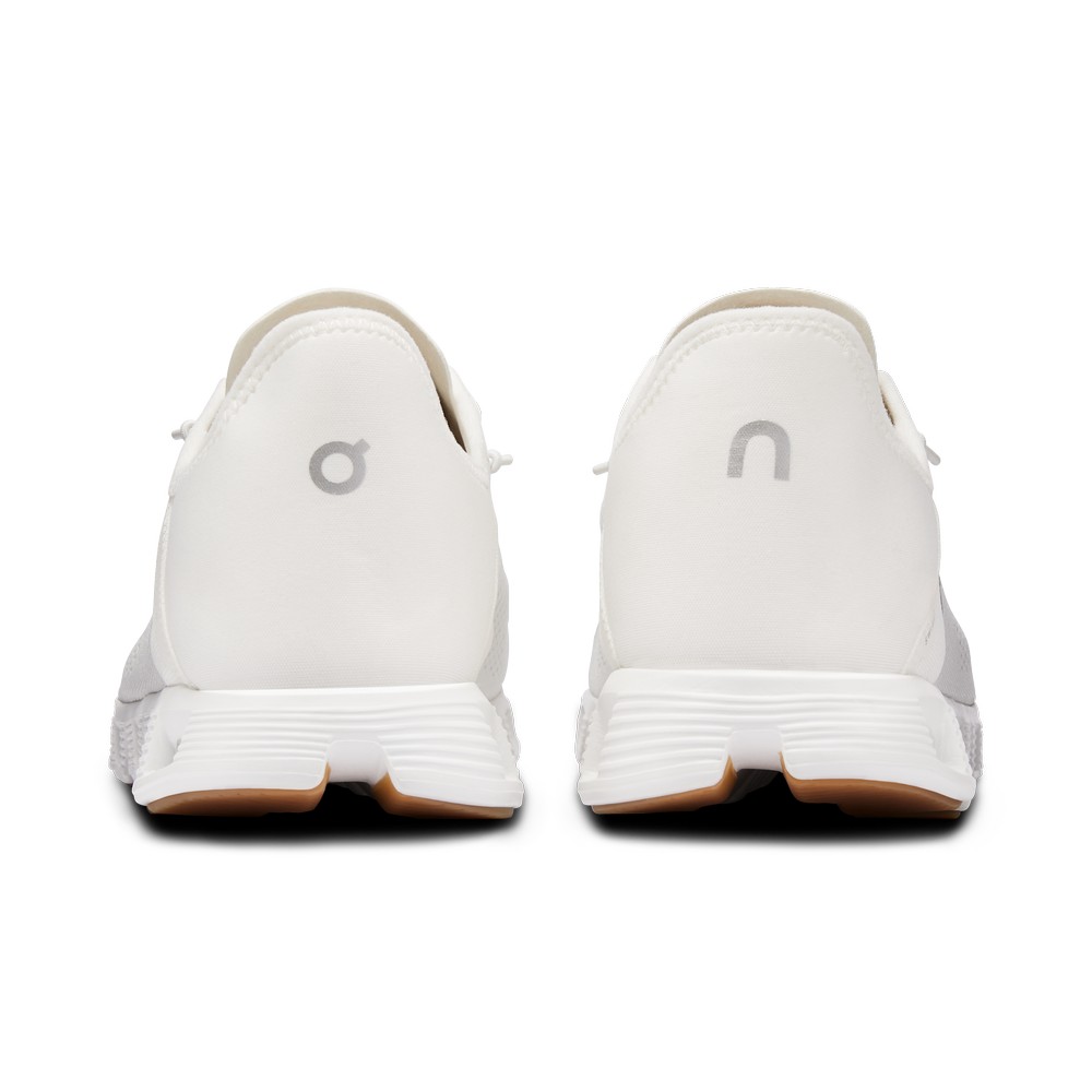 On |Men QC Cloud 5 Coast Lifestyle Shoes Undyed-White / White | AN01-O8JT