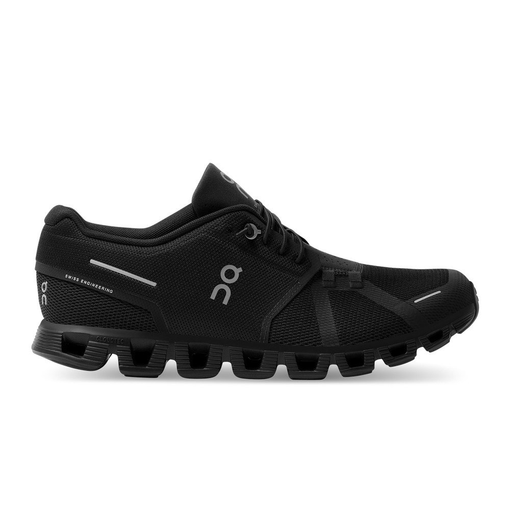 On |Men QC Cloud 5 Lifestyle Shoes All Black | HM89-S5UU