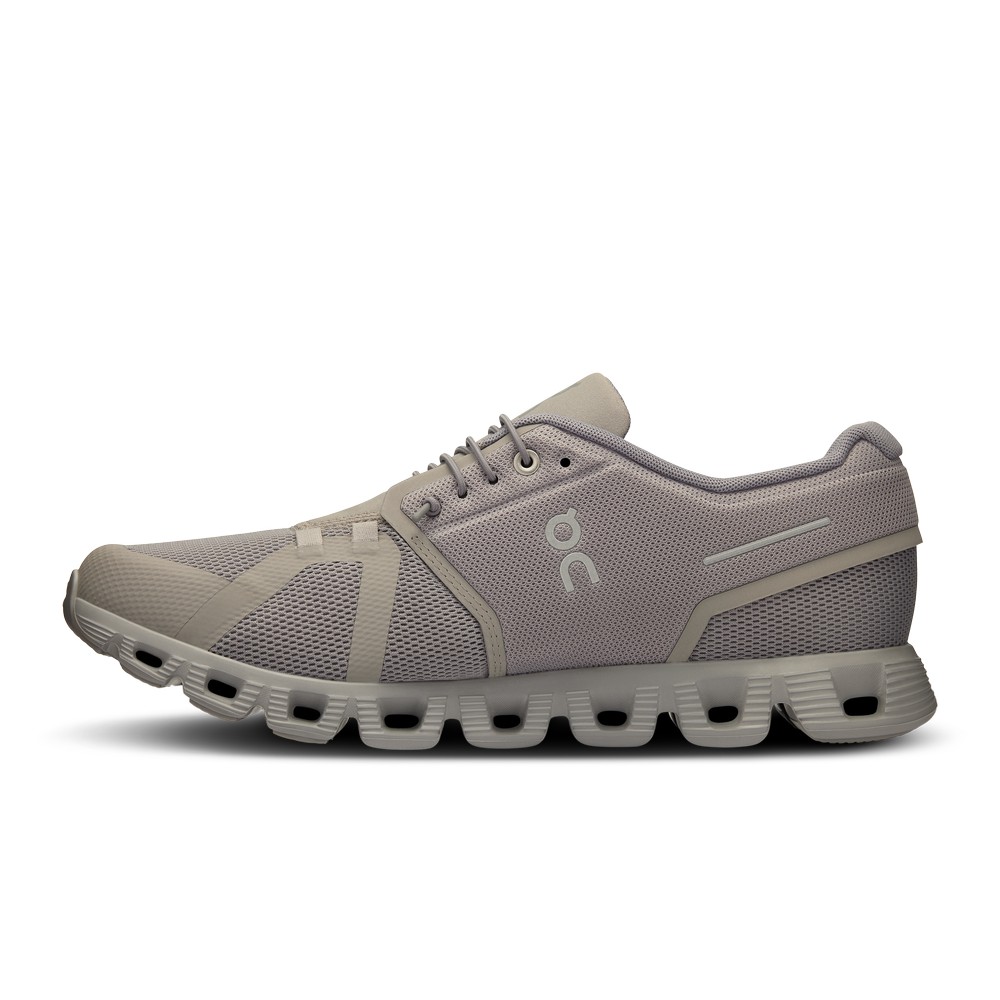 On |Men QC Cloud 5 Lifestyle Shoes Fog / Alloy | IA82-T4GS