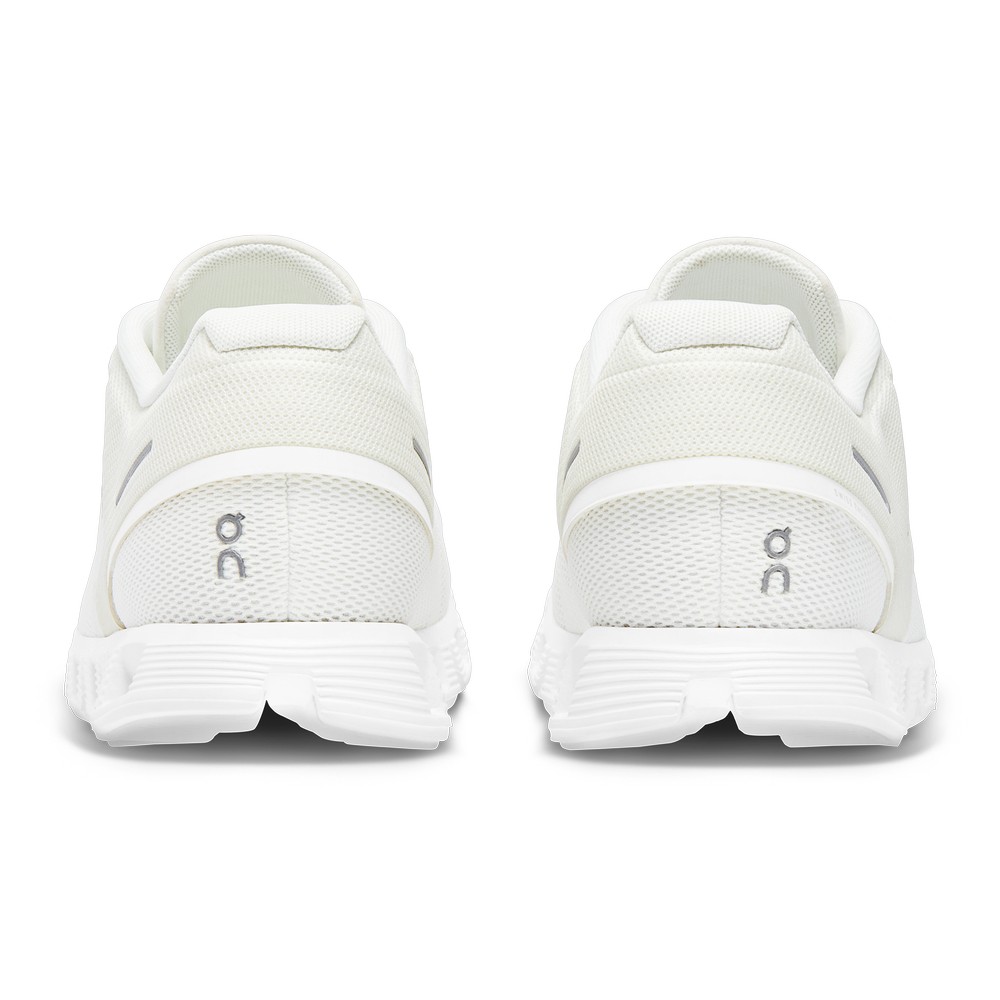 On |Men QC Cloud 5 Lifestyle Shoes Undyed-White / White | MZ95-S5QL