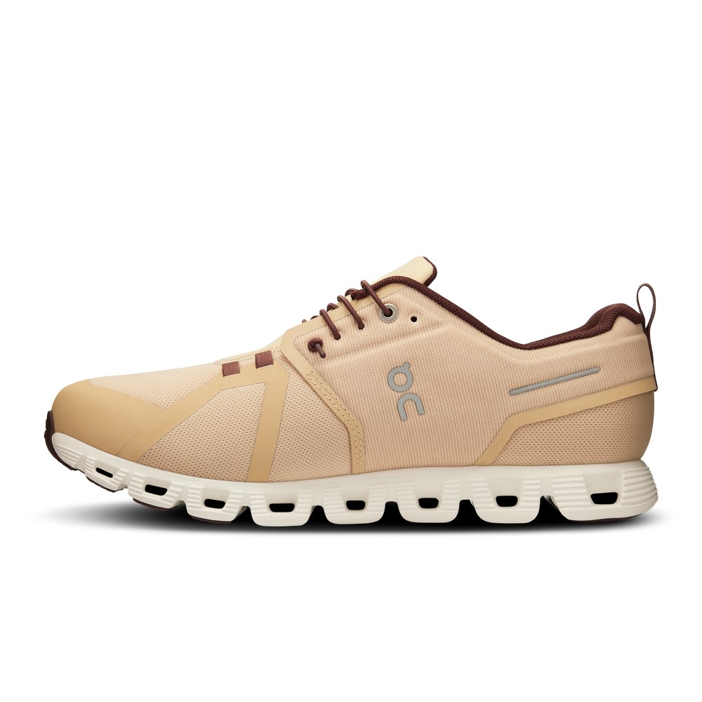 On |Men QC Cloud 5 Waterproof Lifestyle Shoes Savannah / Ivory | FM68-Q2AH