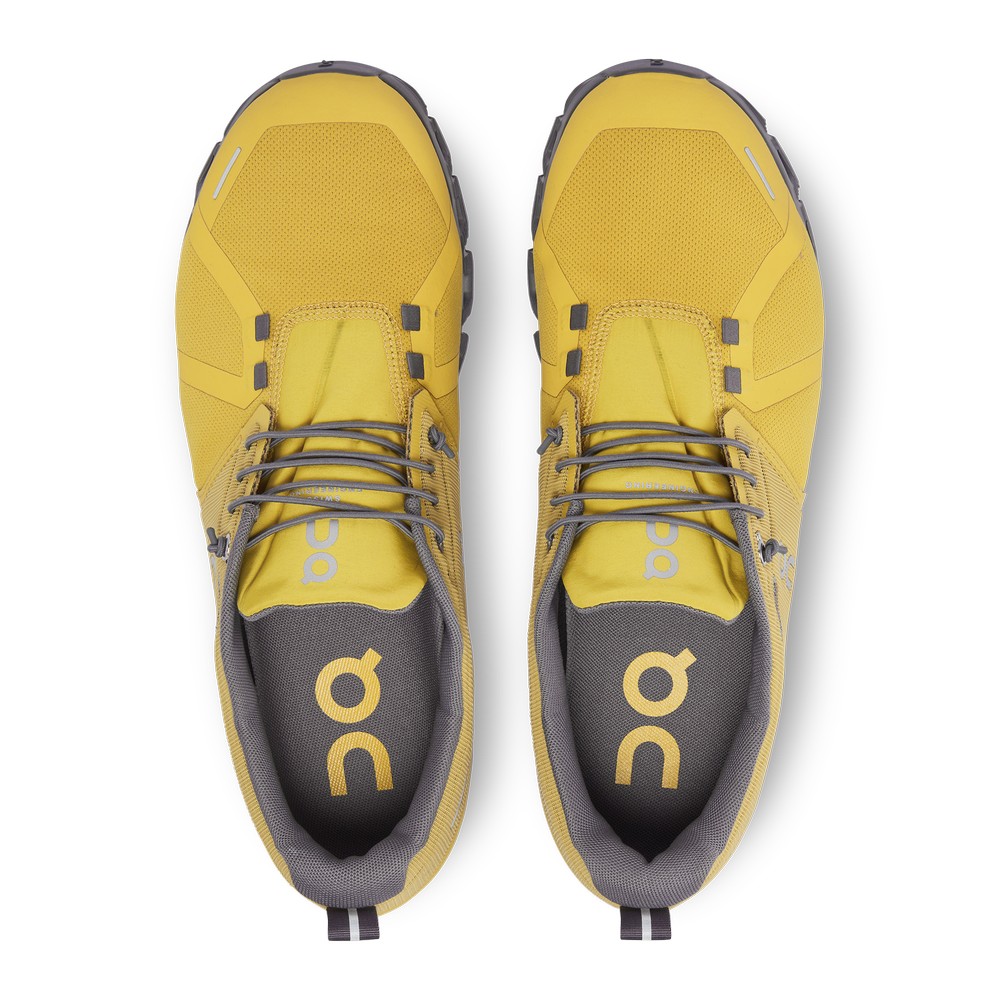 On |Men QC Cloud 5 Waterproof Lifestyle Shoes Mustard / Rock | DH52-V2IO