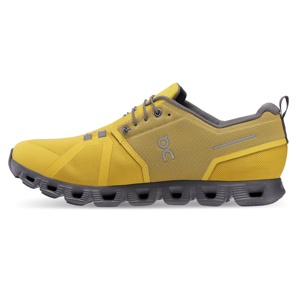 On |Men QC Cloud 5 Waterproof Lifestyle Shoes Mustard / Rock | DH52-V2IO