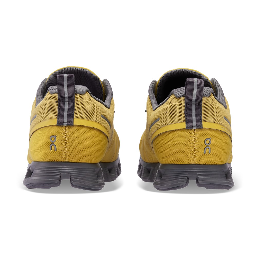 On |Men QC Cloud 5 Waterproof Lifestyle Shoes Mustard / Rock | DH52-V2IO