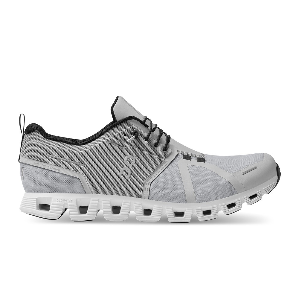 On |Men QC Cloud 5 Waterproof Lifestyle Shoes Glacier / White | JE20-Q3ZA