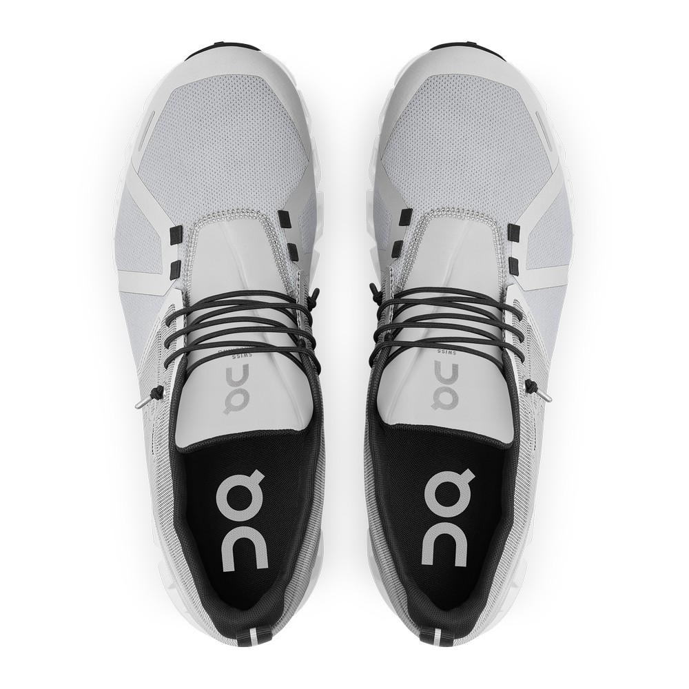 On |Men QC Cloud 5 Waterproof Lifestyle Shoes Glacier / White | JE20-Q3ZA