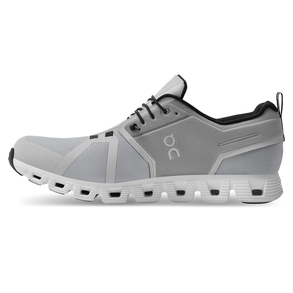 On |Men QC Cloud 5 Waterproof Lifestyle Shoes Glacier / White | JE20-Q3ZA